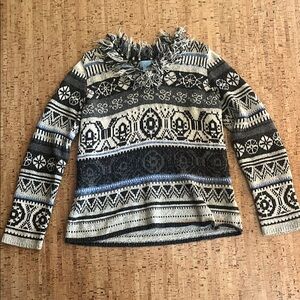 Sigrid Olson SO Blue Knitted Sweater - Medium